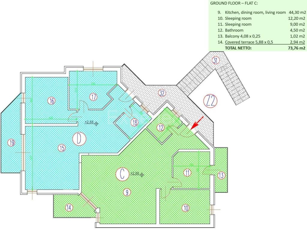 Stan u zgradi, Prodaja, Umag, Savudrija