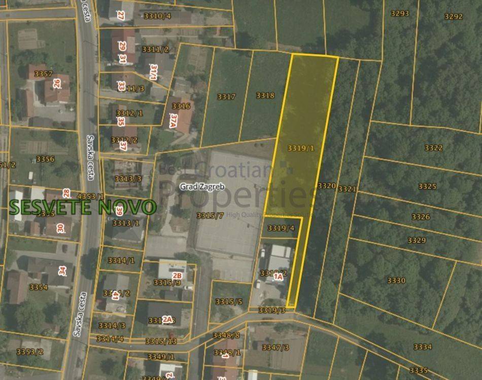 Građevinsko stambeno zemljište, Prodaja, Zagreb, Sesvete
