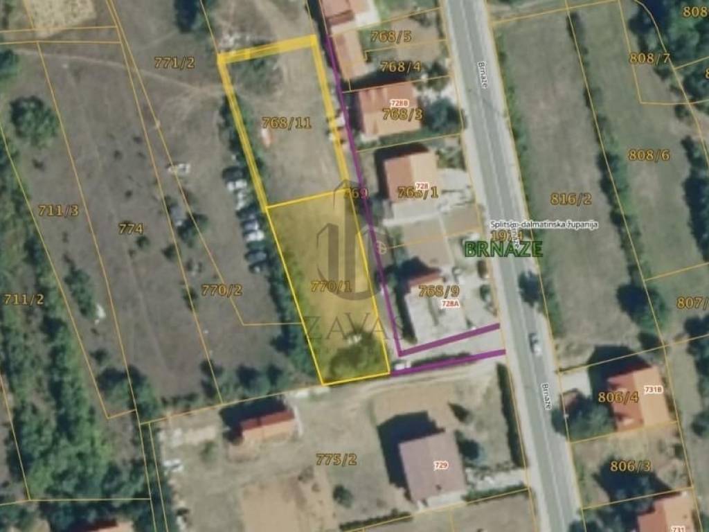 Građevinsko zemljište, Prodaja, Sinj, Brnaze