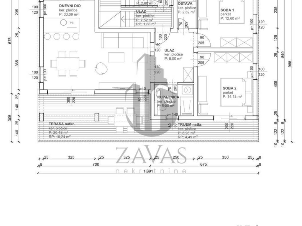 Stan u novogradnji, Prodaja, Jasenice, Maslenica