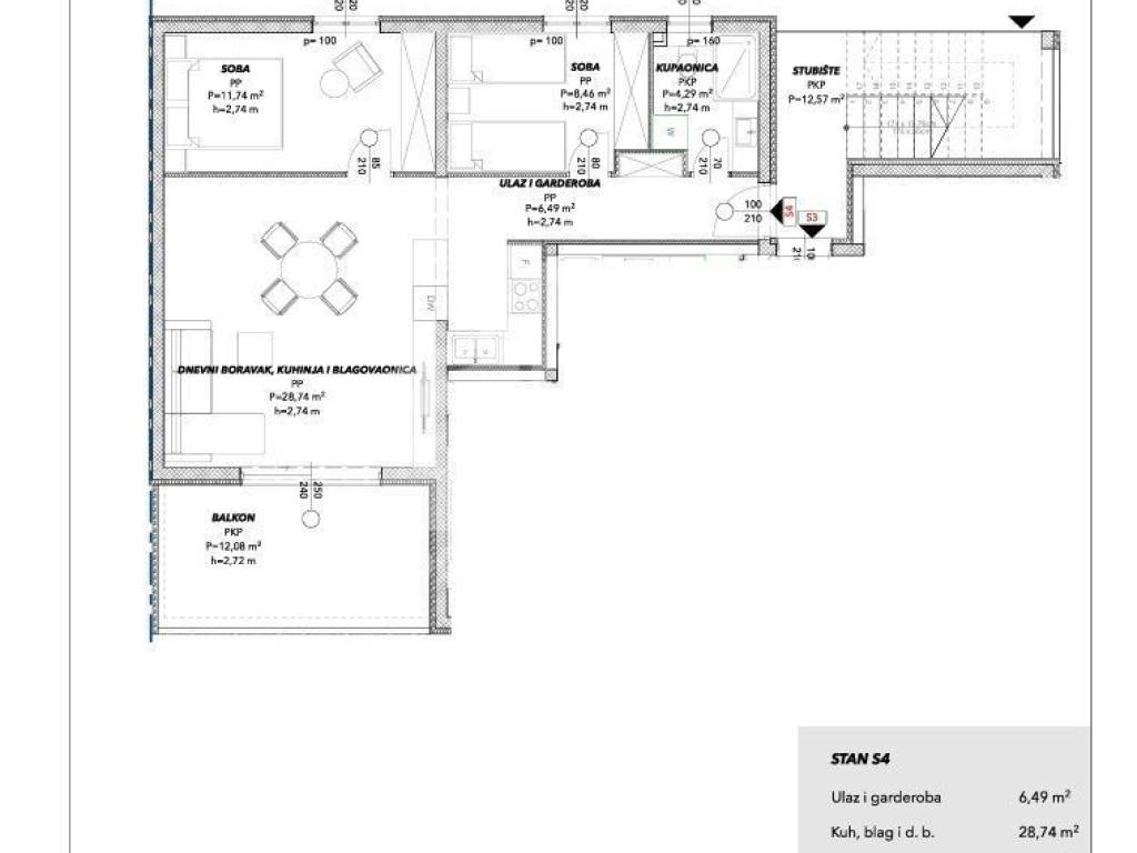 Stan u novogradnji, Prodaja, Trogir, Saldun