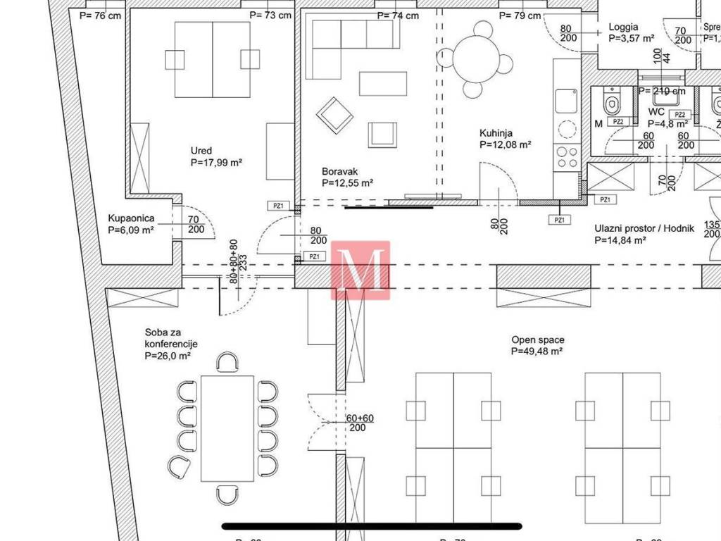 Ured, Zakup, Zagreb, Donji Grad