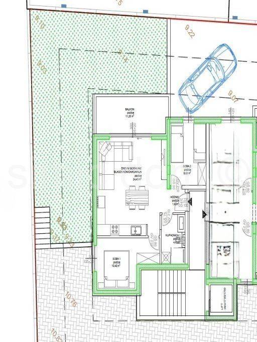 Apartman na moru, Prodaja, Okrug, Okrug Gornji