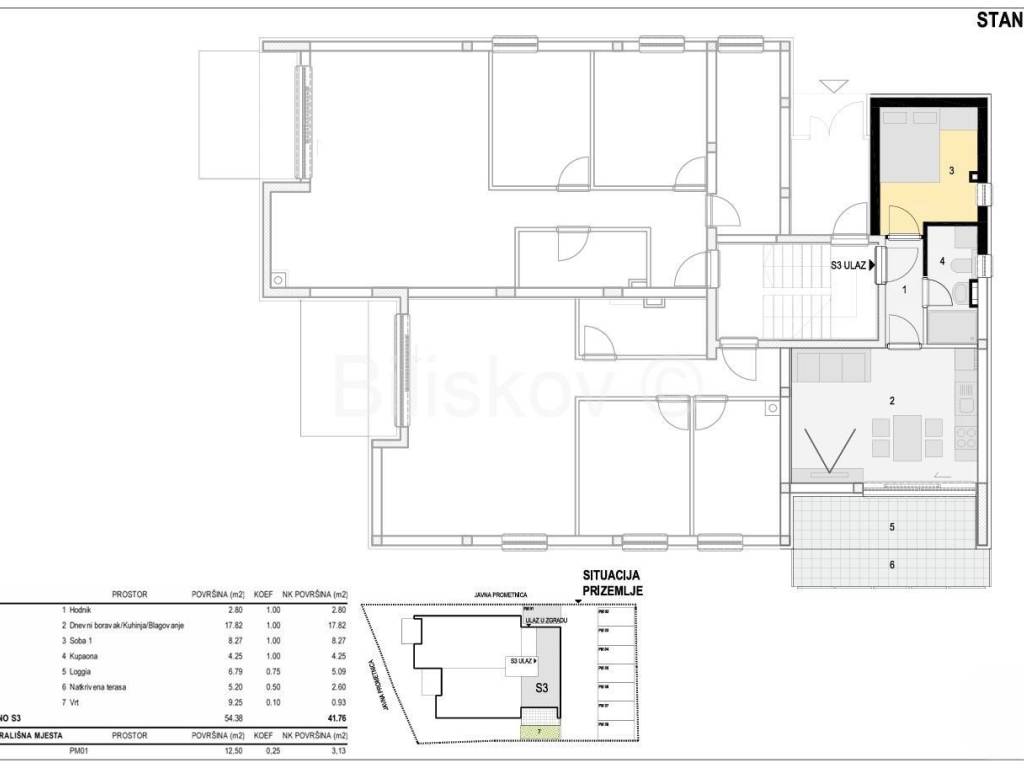 Stan u zgradi, Prodaja, Kolan, Mandre
