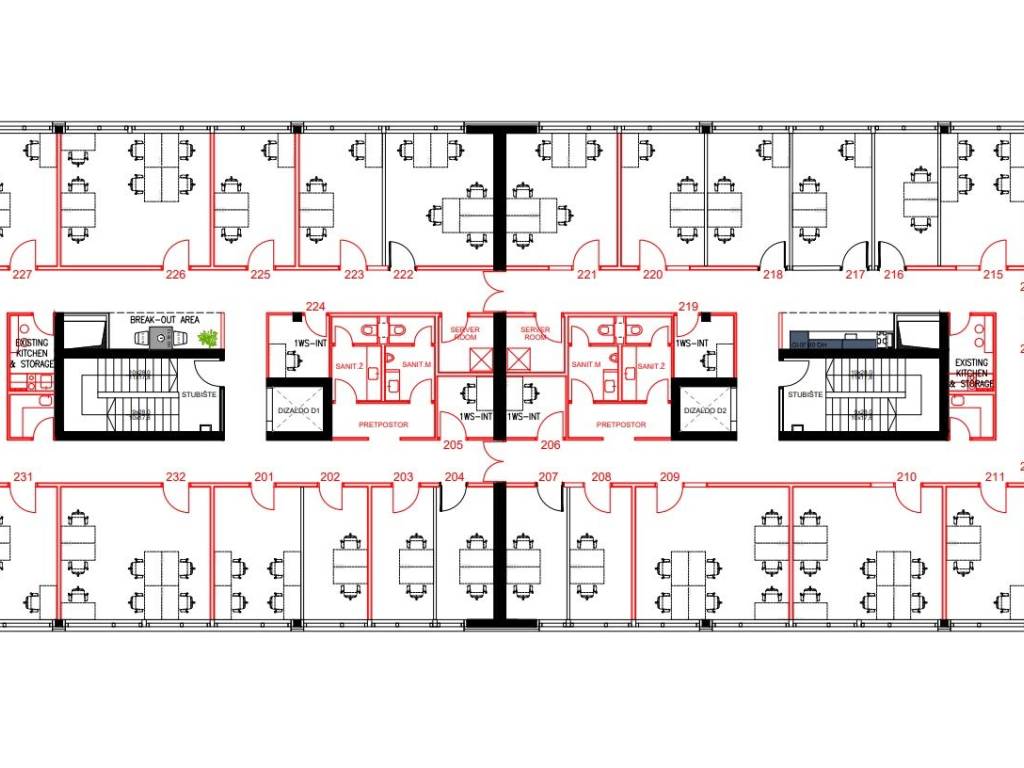 Zagreb, zakup ureda Stenjevec - tlocrt kata