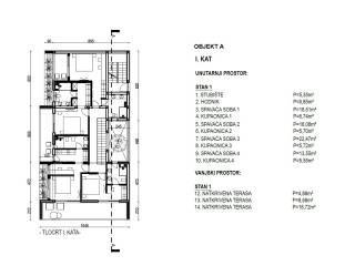 Primosten, gradjevinsko zemljiste - Primosten Burnji - tlocrt 2