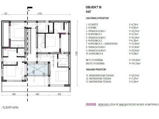 Primosten, gradjevinsko zemljiste - Primosten Burnji - tlocrt 4