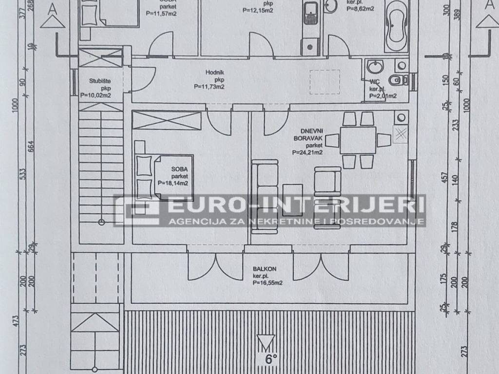 Zagreb, prodaja kuca Podsused - Vrapce - tlocrt kuce 1