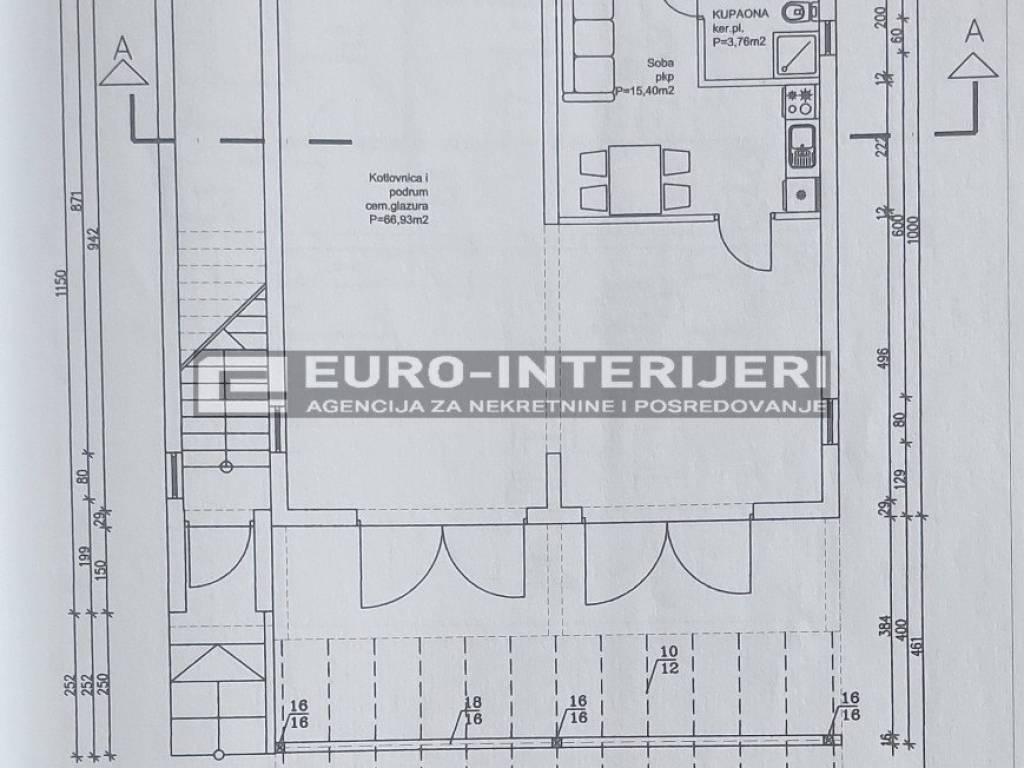Zagreb, prodaja kuca Podsused - Vrapce - tlocrt kuce 2