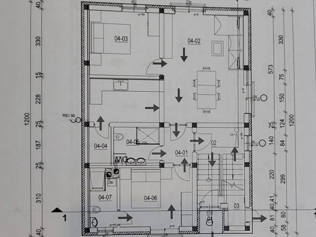 Zagreb, gradjevinsko zemljiste s projektom Tresnjevka - sjever - Rudes tlocrt 1