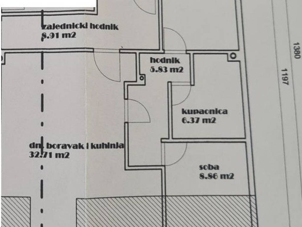 Pozega prodaja stanova - siri centar - tlocrt
