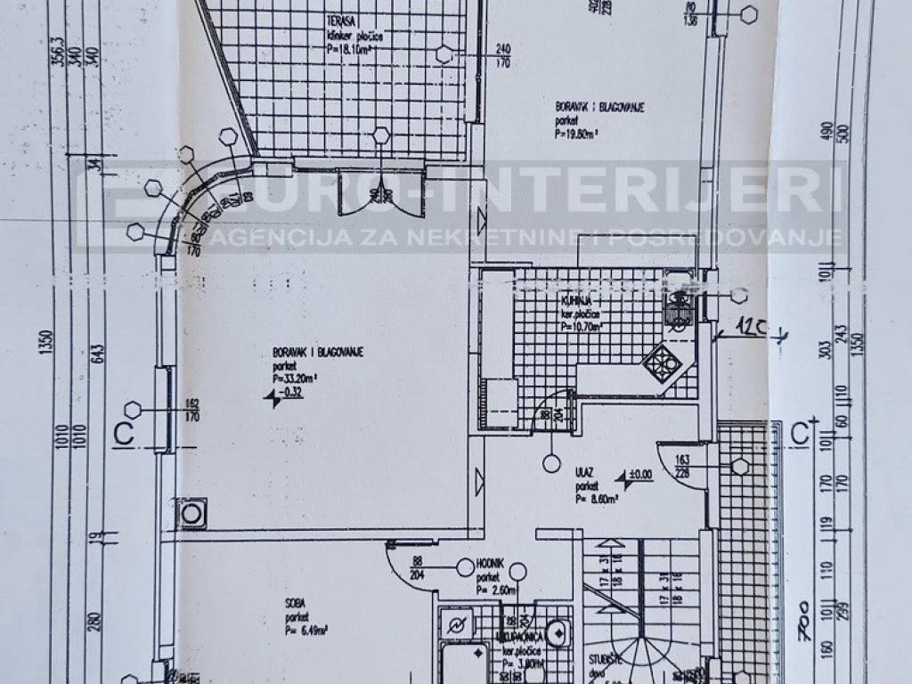 Samobor prodaja kuca -  Vrhovcak tlocrt kuce prizemlje