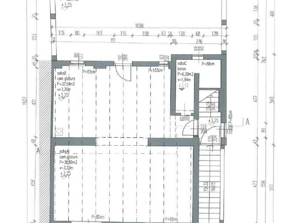 Zagreb, prodaja kuca Maksimir tlocrt 1 kat