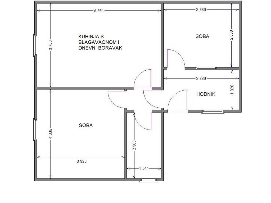 Zagreb, prodaja kuca Malesnica - tlocrt kuce