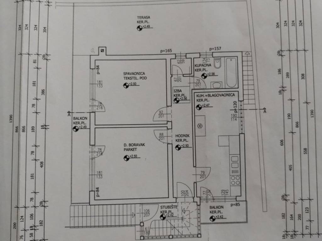 Zagreb, prodaja kuca Vrapce - tlocrt 1 kat
