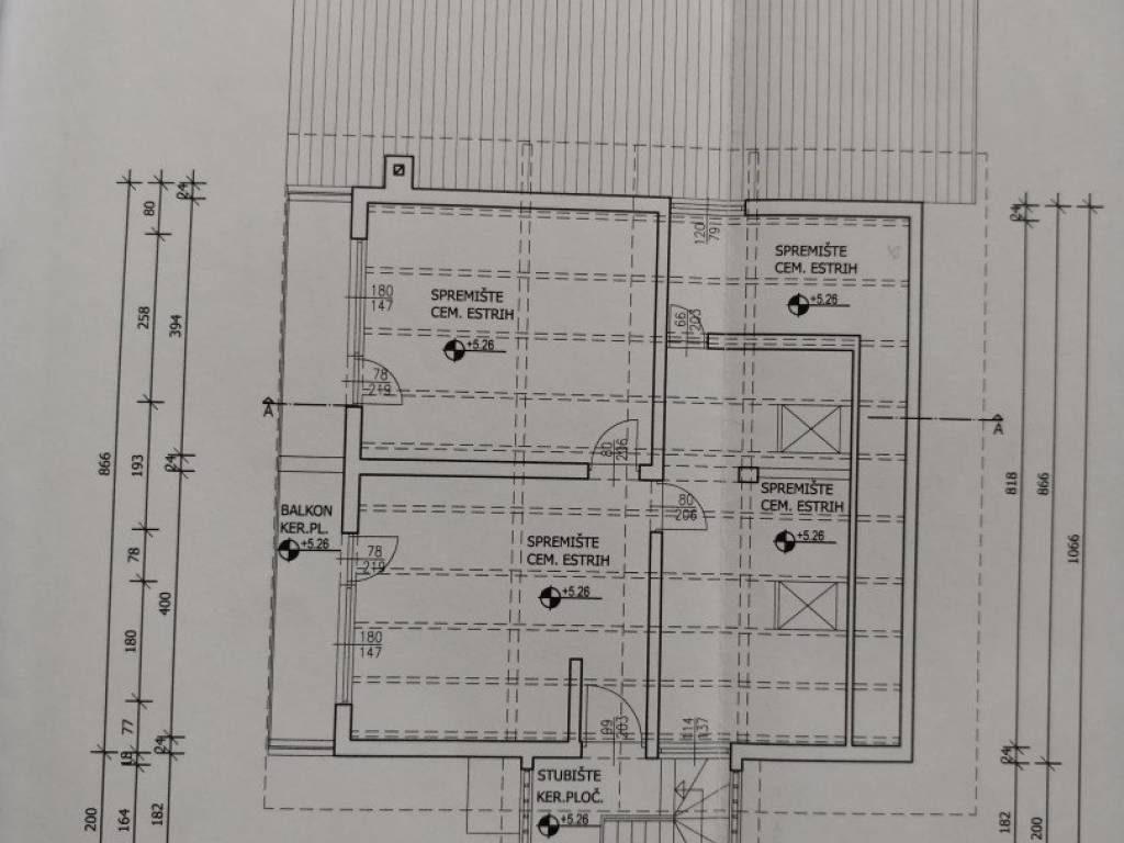 Zagreb, prodaja kuca Vrapce - tlocrt 2 kat