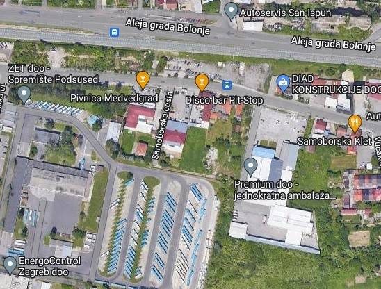 Gradjevinsko zemljiste u blizini Zet-ovih garaza u Jankomiru povrsine 2.874 m2