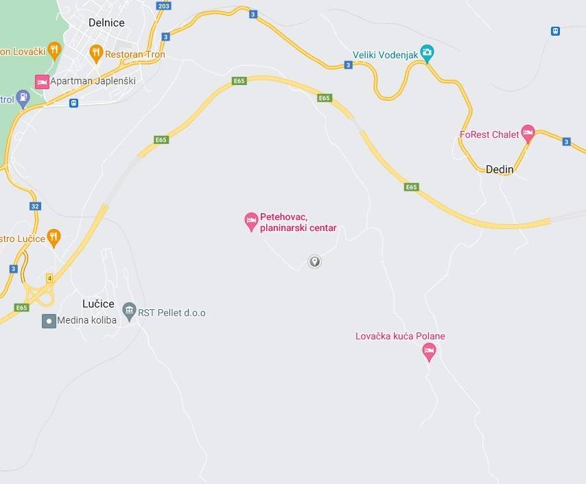 Gradjevinsko zemljiste Delnice - lokacija