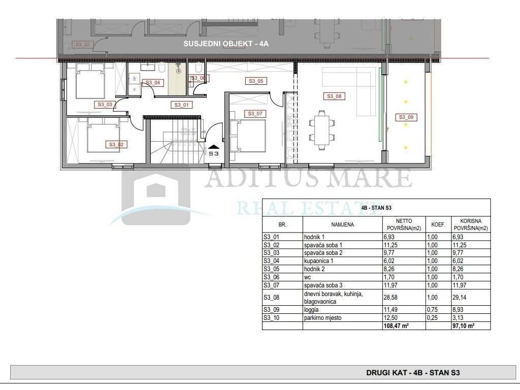 Stan u novogradnji, Prodaja, Šibenik - Okolica, Žaborić