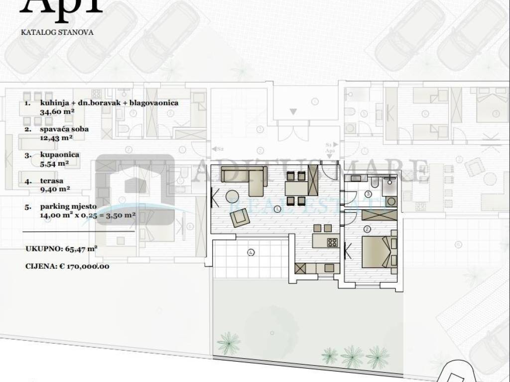 Stan u novogradnji, Prodaja, Vodice, Vodice