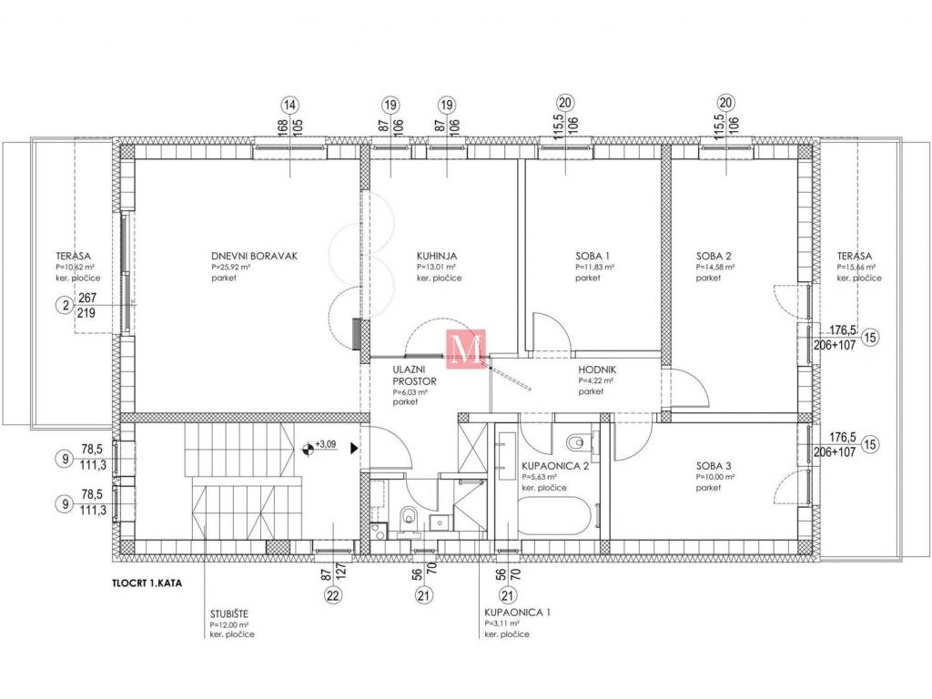 Stan u urbanoj vili, Najam, Zagreb, Maksimir