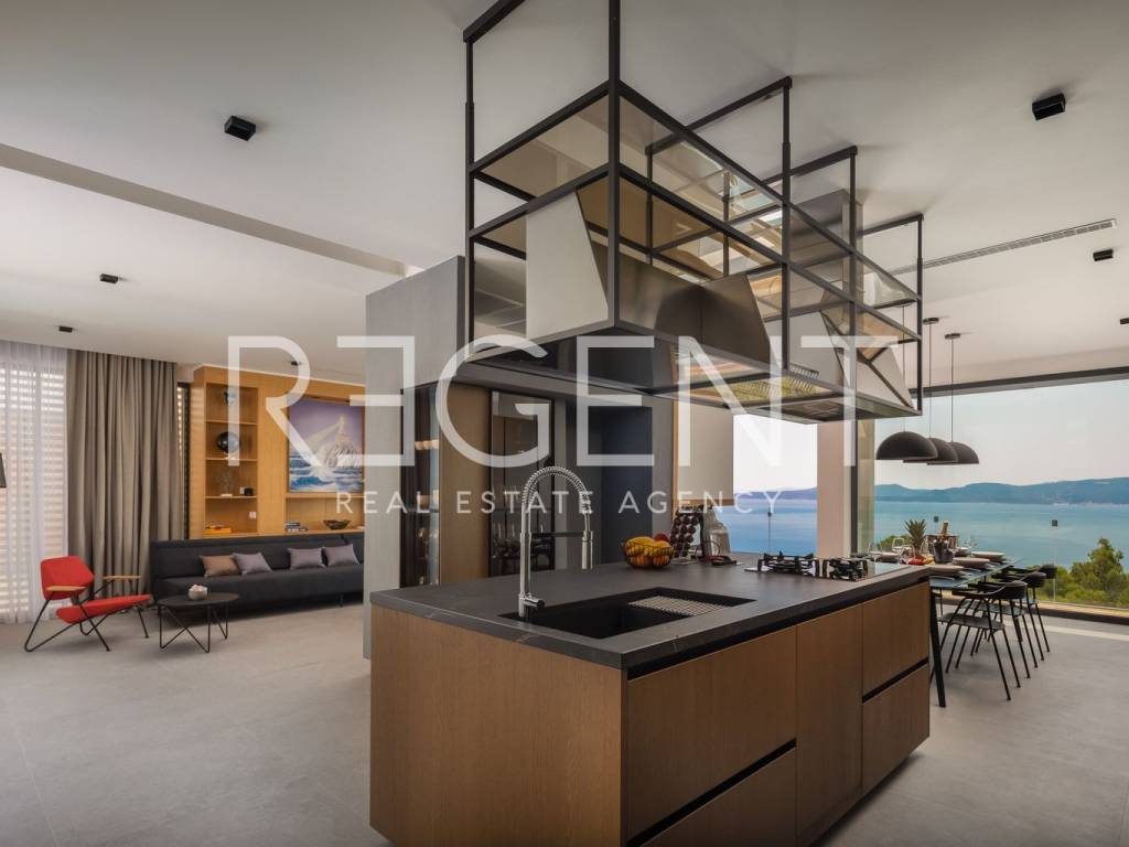 Villa Maestral, dnevni boravak i kuhinja 10