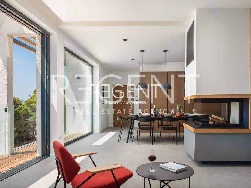 Villa Maestral, dnevni boravak i kuhinja 7