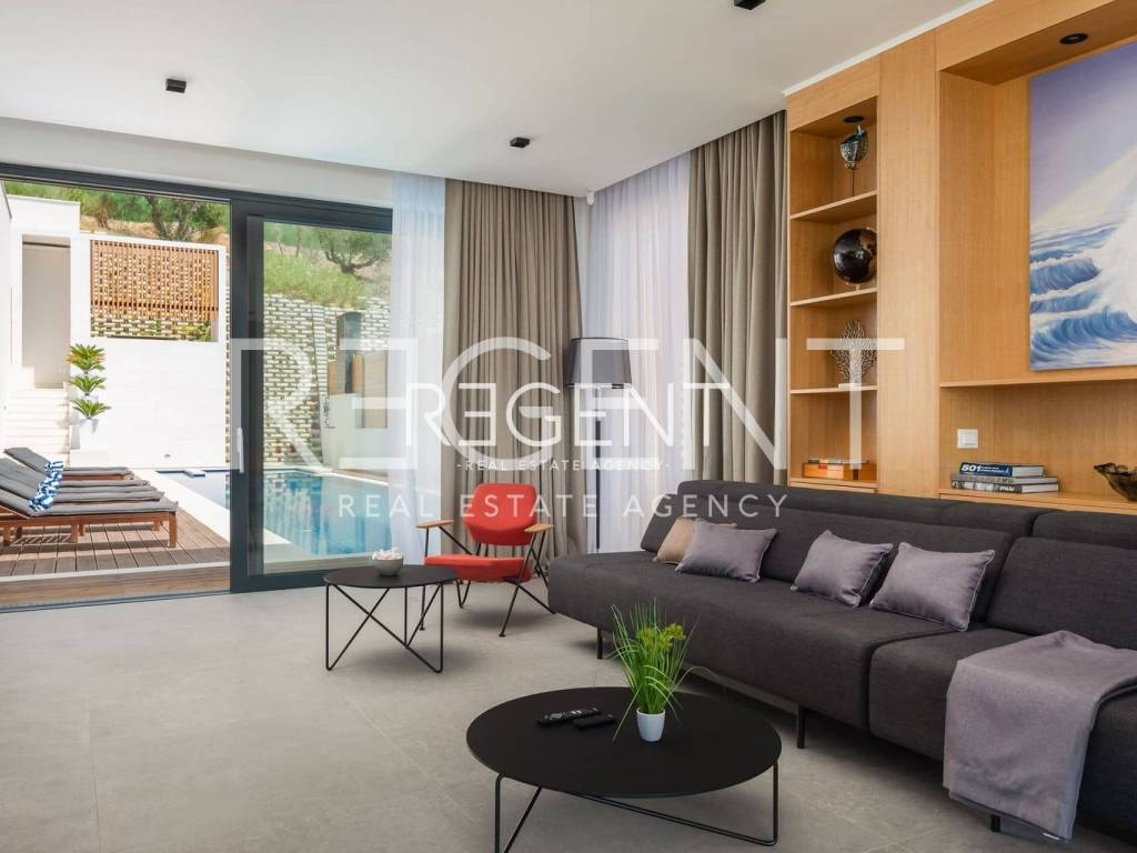 Villa Maestral, dnevni boravak i kuhinja 5