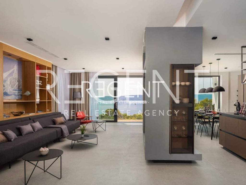 Villa Maestral, dnevni boravak i kuhinja 3