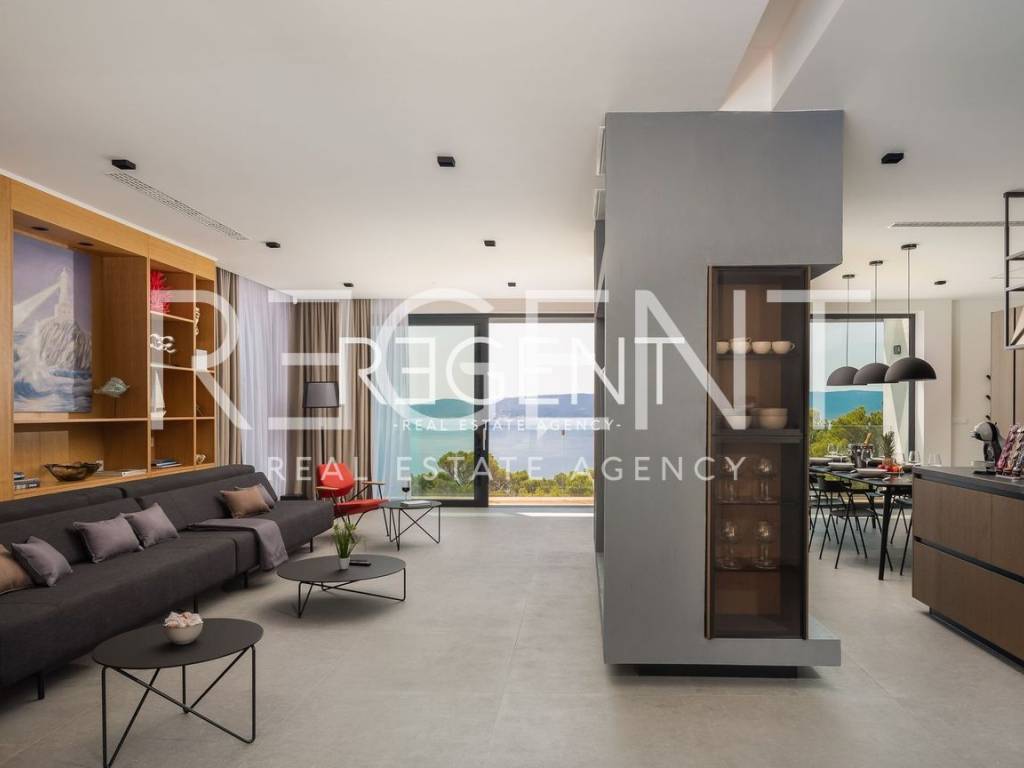 Villa Maestral, dnevni boravak i kuhinja 3