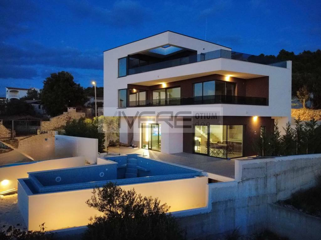 Villa at night
