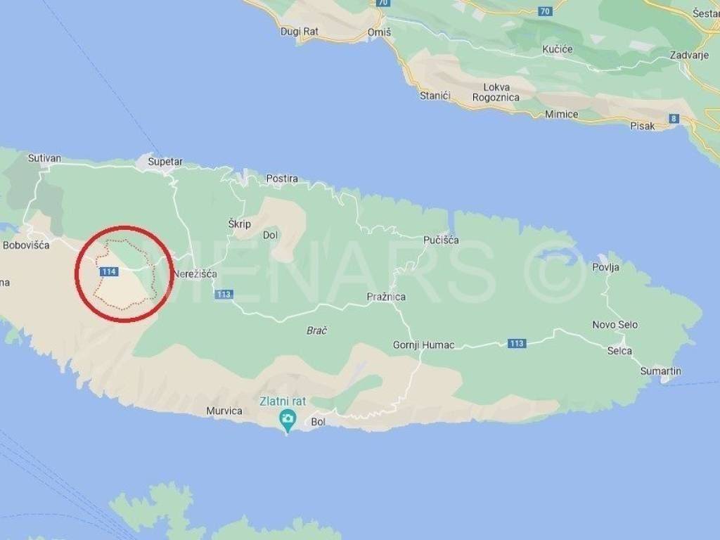 Građevinsko zemljište, Prodaja, Nerežišća, Dračevica