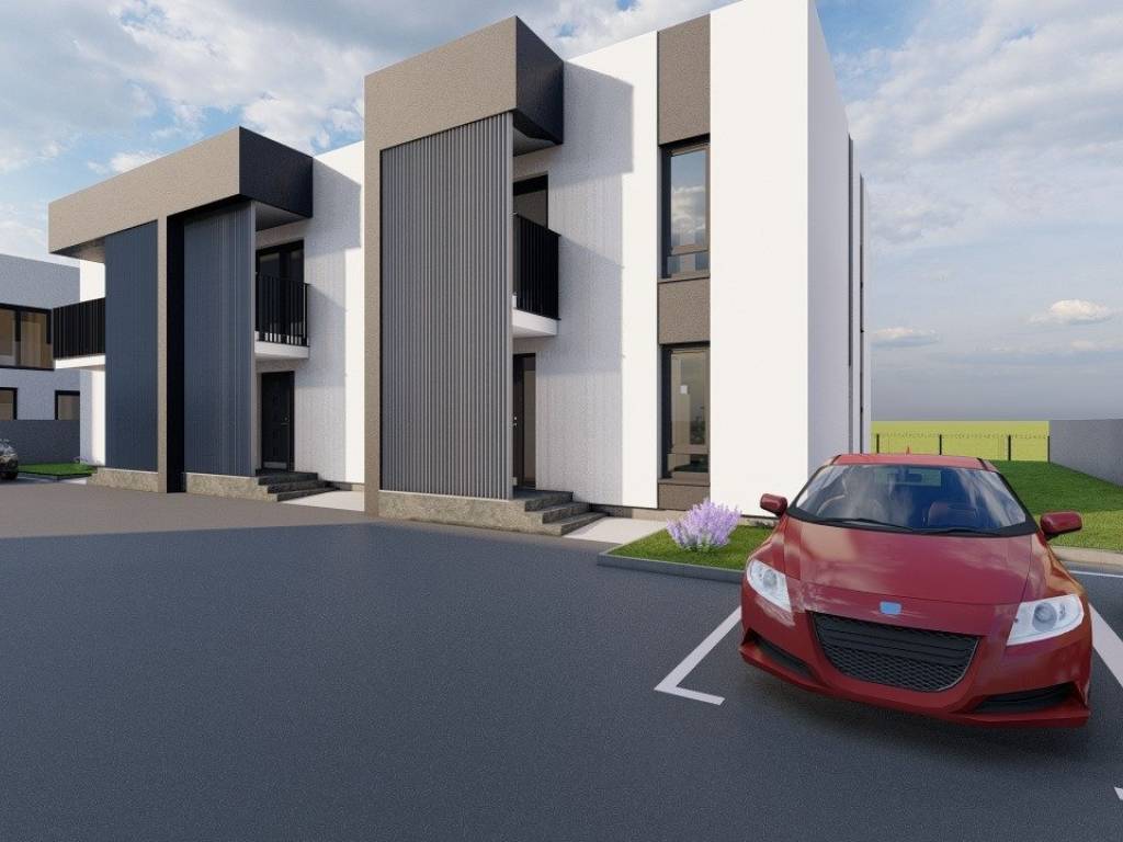 Render projekta Rugvica - kuće u nizu