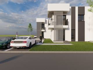 Render projekta Rugvica - kuće u nizu