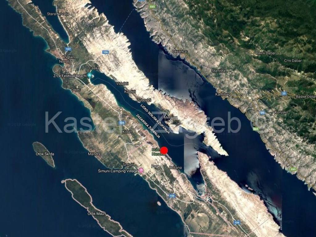 Građevinsko zemljište, Prodaja, Pag, Kolan