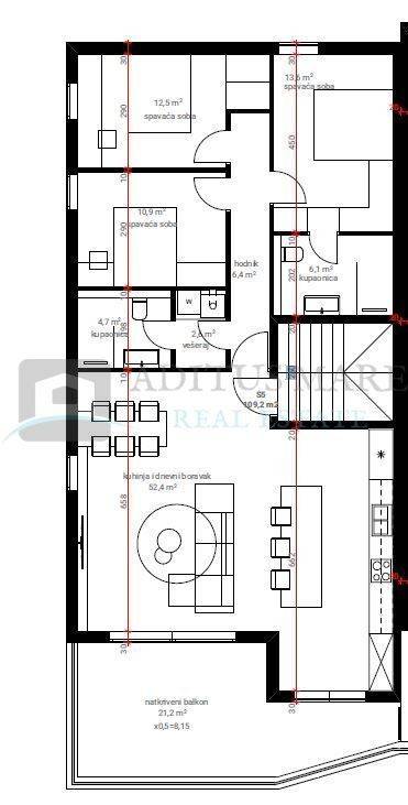 Stan u urbanoj vili, Prodaja, Šibenik - Okolica, Žaborić