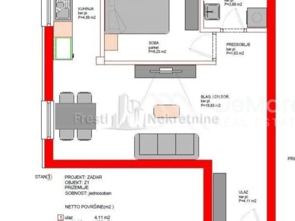 Stan u zgradi, Prodaja, Zadar, Zadar