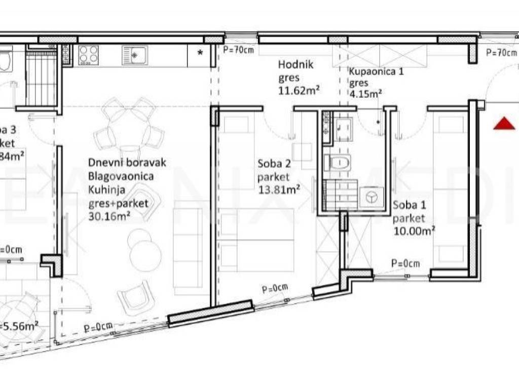 Luksuzni apartman, Prodaja, Sukošan, Sukošan