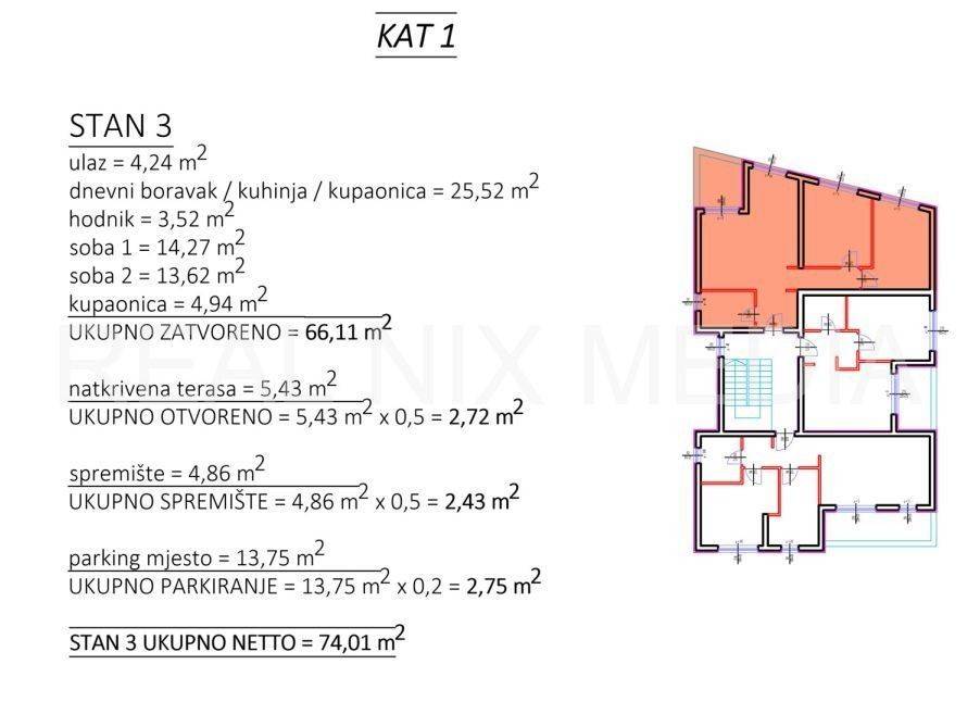 Stan u zgradi, Prodaja, Zadar, Zadar