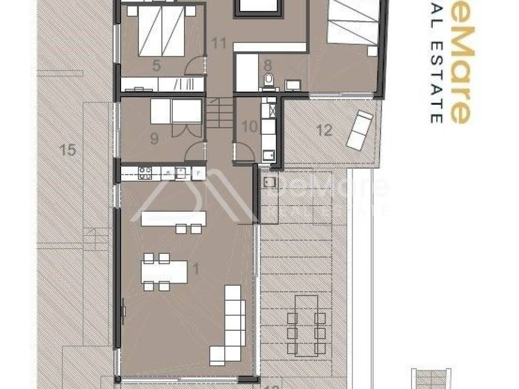 Luksuzni apartman, Prodaja, Zadar - Okolica, Kozino