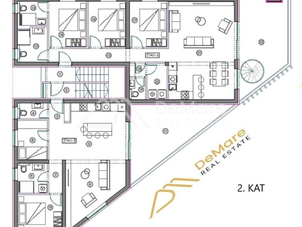 Apartman na moru, Prodaja, Sukosan, Sukosan