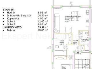 Flat in a new building, Sale, Okrug, Okrug Gornji