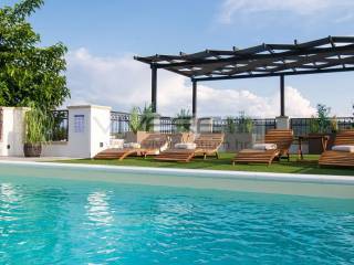 Pool with sundeck