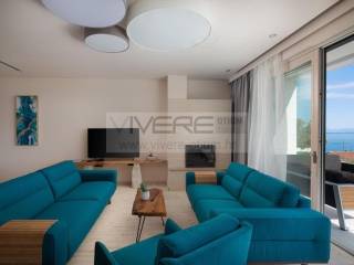 Living room with fireplace
