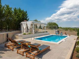 Pool with sundeck