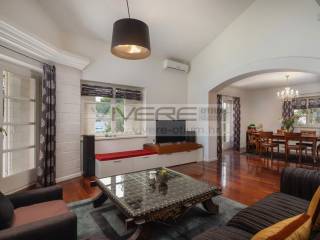 Living room and dining room