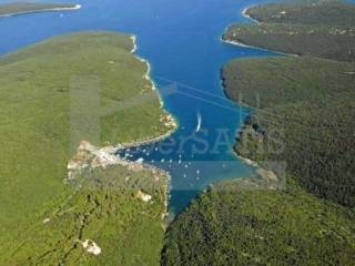 aerial view of the open sea