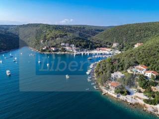 aerial view of the open sea
