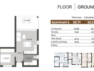 Flat in a building, Sale, Nin, Nin