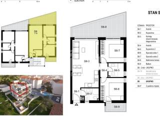Flat in a new building, Sale, Okrug, Okrug Gornji